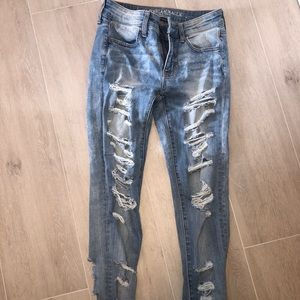 Super Stretch Ripped Skinny Jeans